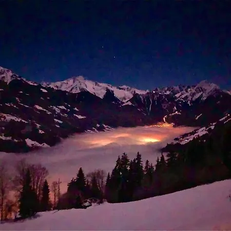 Zillertal Panorama Blick Balkon Sauna Daire *