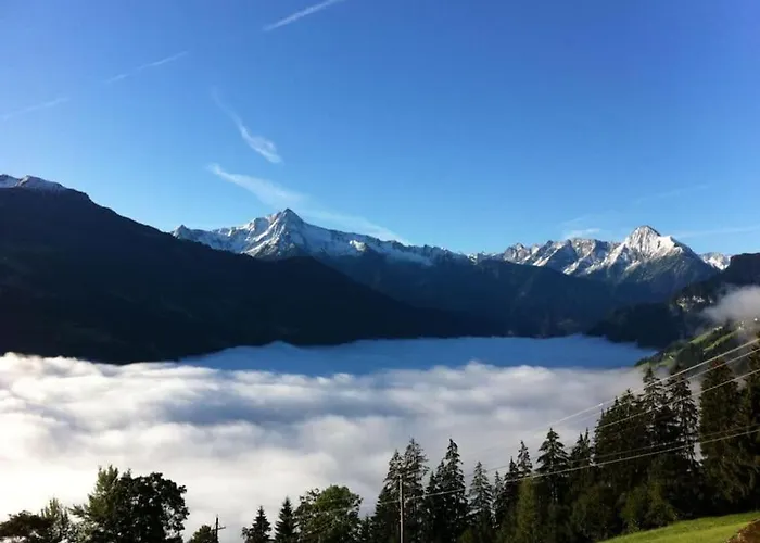 Zillertal Panorama Blick Balkon Sauna