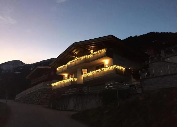 شقة Zillertal Panorama Blick Balkon Sauna Zellberg