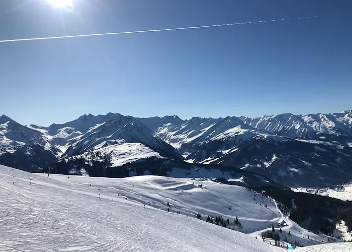 Zillertal Panorama Blick Balkon Sauna شقة